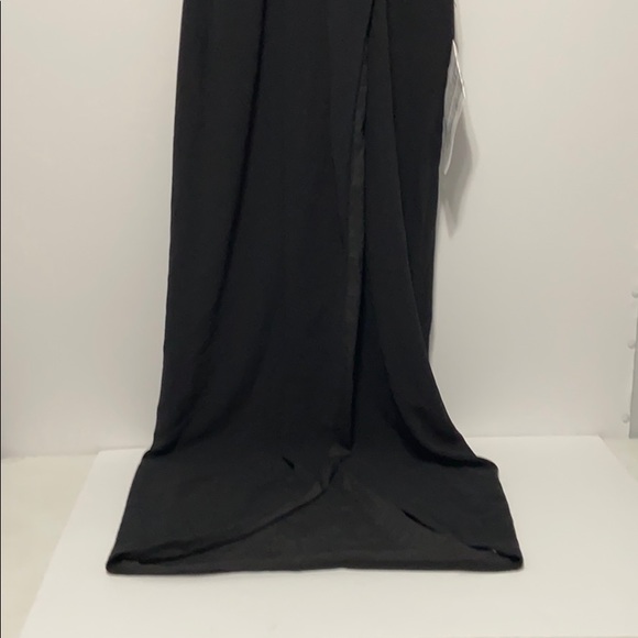 DRESS THE POPULATION Ariel Racerback Faux Wrap - Picture 6 of 8